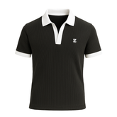 Johny Collar - Drop needle Knitted Polo