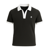 Johny Collar - Drop needle Knitted Polo