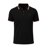 Black Striped Polo