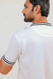 White Pique Polo