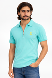 Zipper Knitted Polo