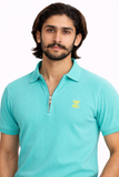Zipper Knitted Polo
