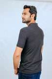 Charcoal Cotton Polo